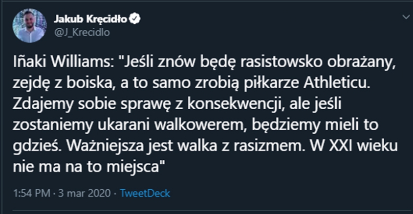 Iñaki Williams zdradził, co zrobi jeśli znowu będzie rasistowsko obrażany!